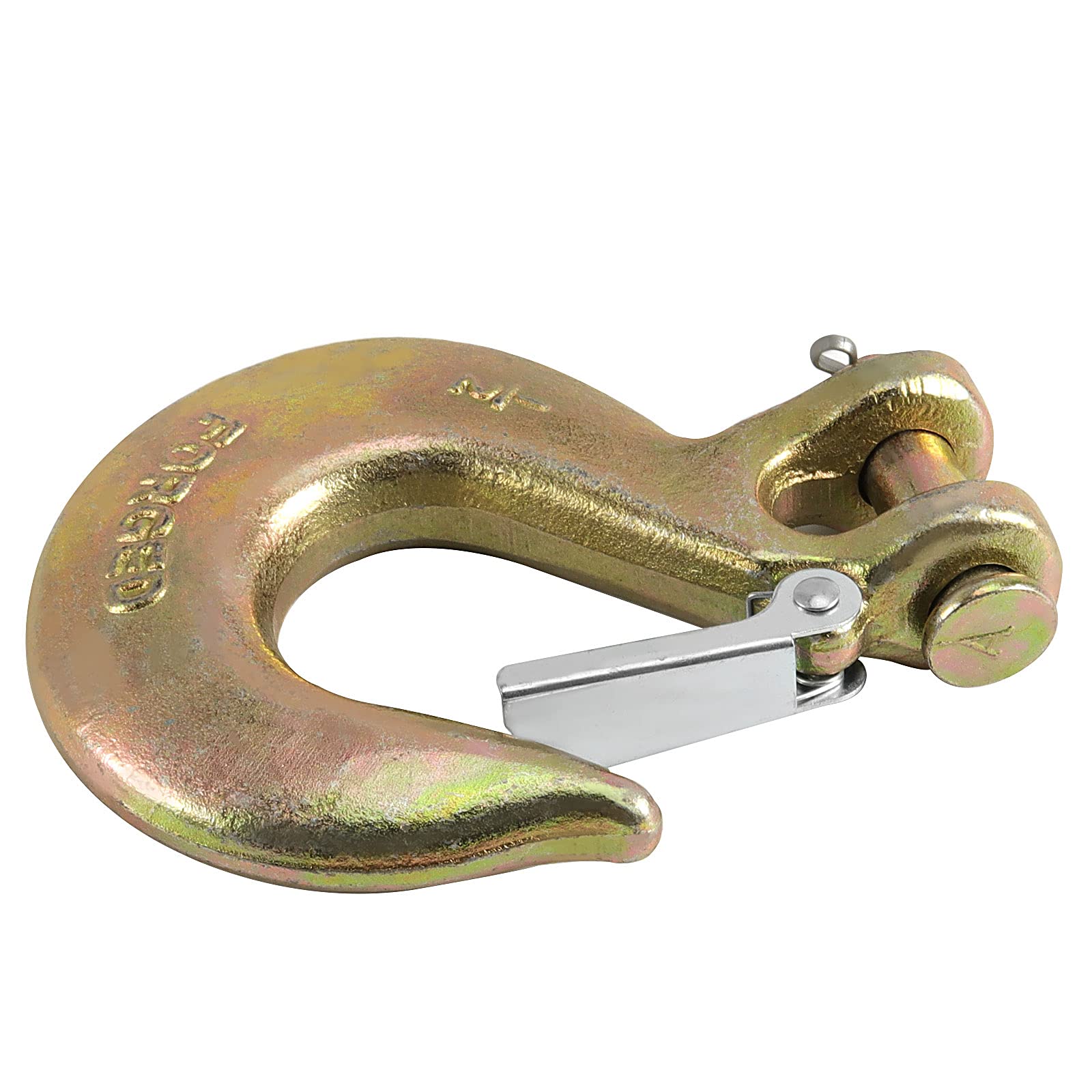 FUNSUEI 4-Pack 1/2" Clevis Slip Hooks With Safety Latches