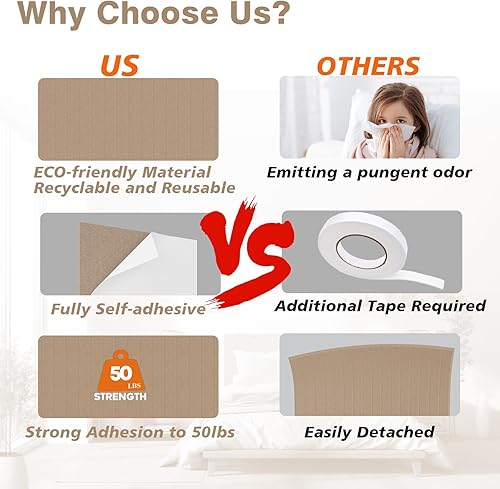 Miniatura 3 de Paquete de 4 paneles acústicos de 48 x 24 x 0.4 pulgadas, paneles de pared grandes insonorizados, paneles autoadhesivos a prueba de sonido para