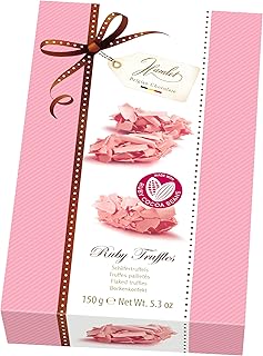 Hamlet Belgian Chocolate Ruby Flake Truffles | 12 Pieces, 150g Gift Box | Creamy White Chocolate Filling | Imported from Belgium