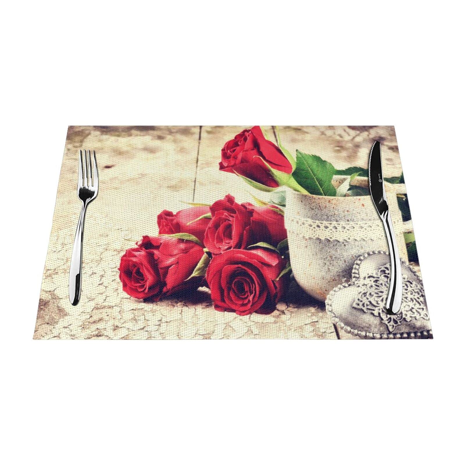 Sets de table fleurs romantiques pour sublimer vos dîners de saison en famille