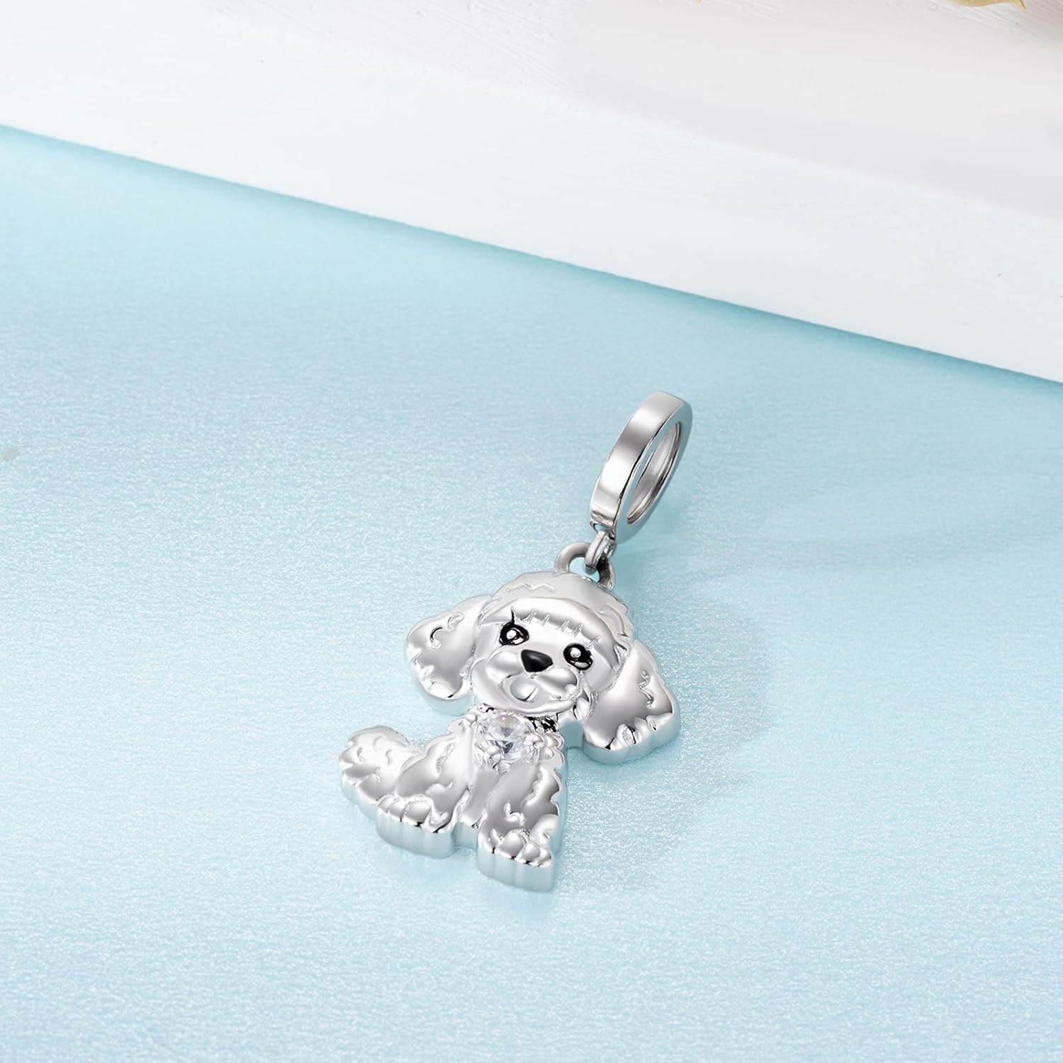 Poodle Charm 925 Sterling Silver Poodle Dog Charms Dog Jewelry Gifts for Women - Image 3