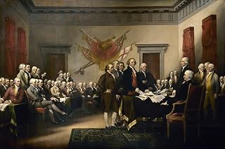 WONDERFULITEMS Declaration of Independence presentation to Congress 1776 American History Painting By John Trumbull 11" x 16" image size art repro on matte paper