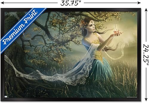 Miniatura 3 de Trends International Melanie Delon - Póster de pared de rapto, 22.37 x 34.00 pulgadas, versión enmarcada en negro