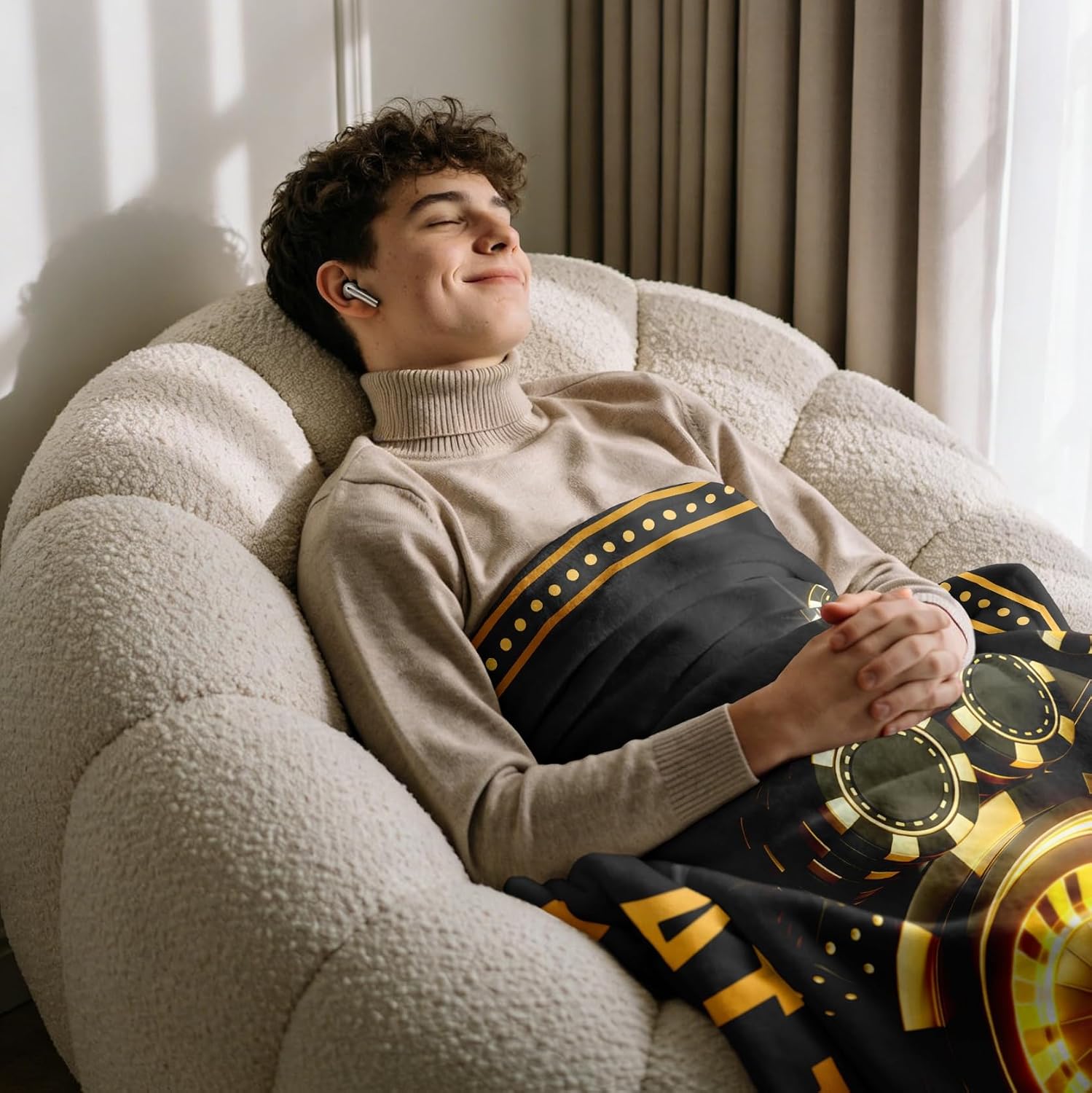 QOJUYO Casino Gifts for Women/Men, Gambling Gifts for Men/Women, I'd Rather Be at Casino Blanket 60"x50"