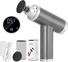 Powerful Electric Foot Grater 4500RPM, Adjustable Speed, Professional Foot Grater Foot Grater Electric Pedicure Foot File Anti-Calluses (Grey)