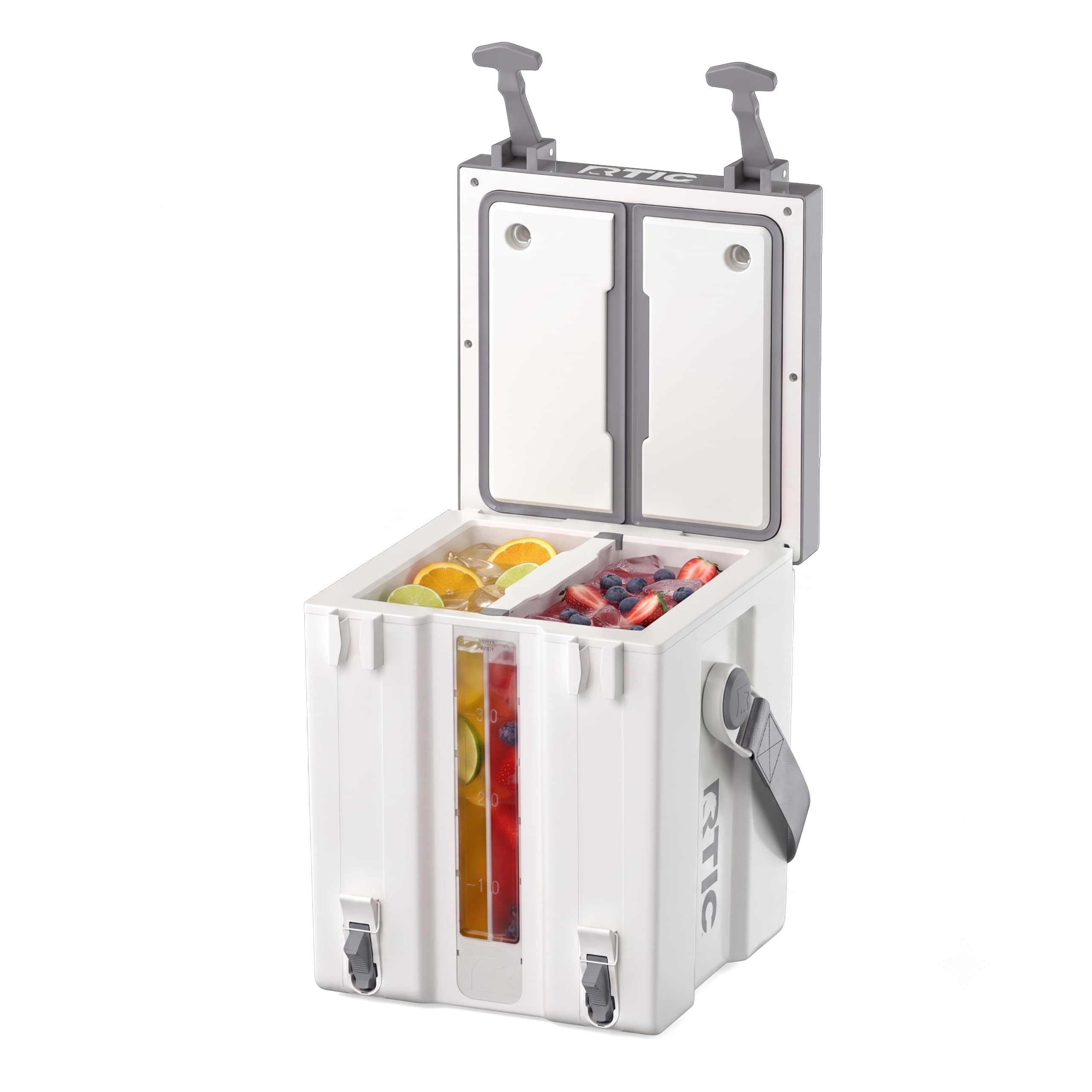 4 Gallon Double-Time Portable Water Cooler Dispenser Jug with Divider