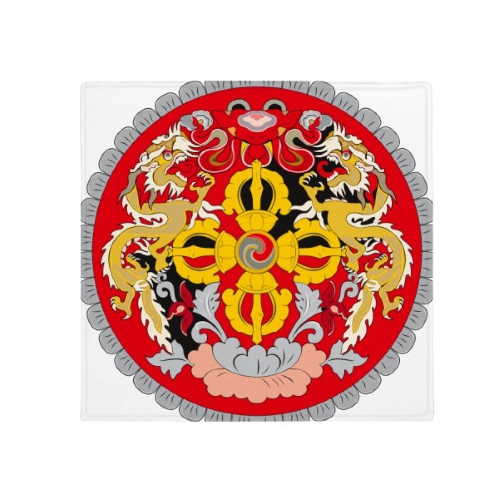 Tapis de sol Bhoutan 80x80cm antidérapant multicolore pour l'entrée et la cuisine