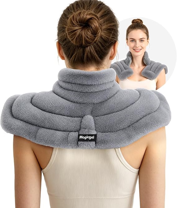 Magic Gel Coussin Chauffant Lesté Micro-ondable pour Nuque et Épaules Magic Gel