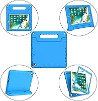 Vista 7 de AVAWO Kids Case for iPad 9.7 inch (2018/2017 Model) 6th/5th Generation, iPad Air 2 Cover with Built-in Screen Protector, Durable Lightweight Azul
