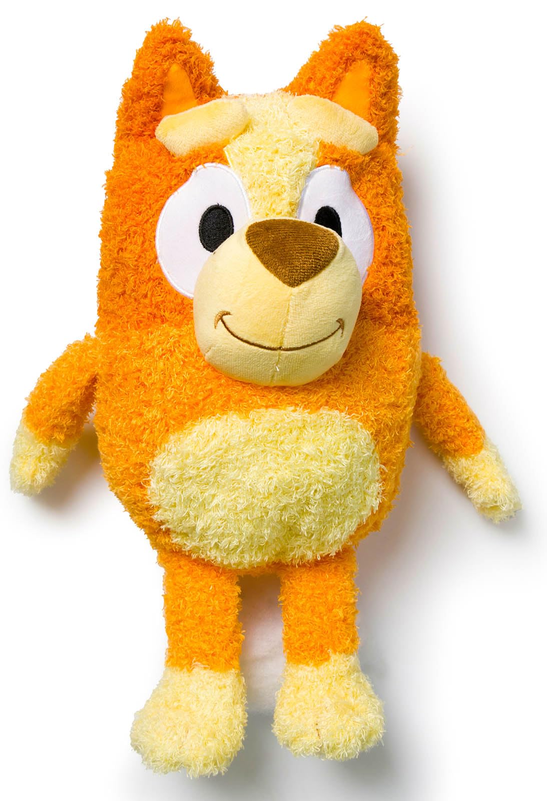 Jay Franco Bluey Plush Pillow Buddy - Soft Plushie Stuffed Pillow, 17 Inches, Orange - Bingo