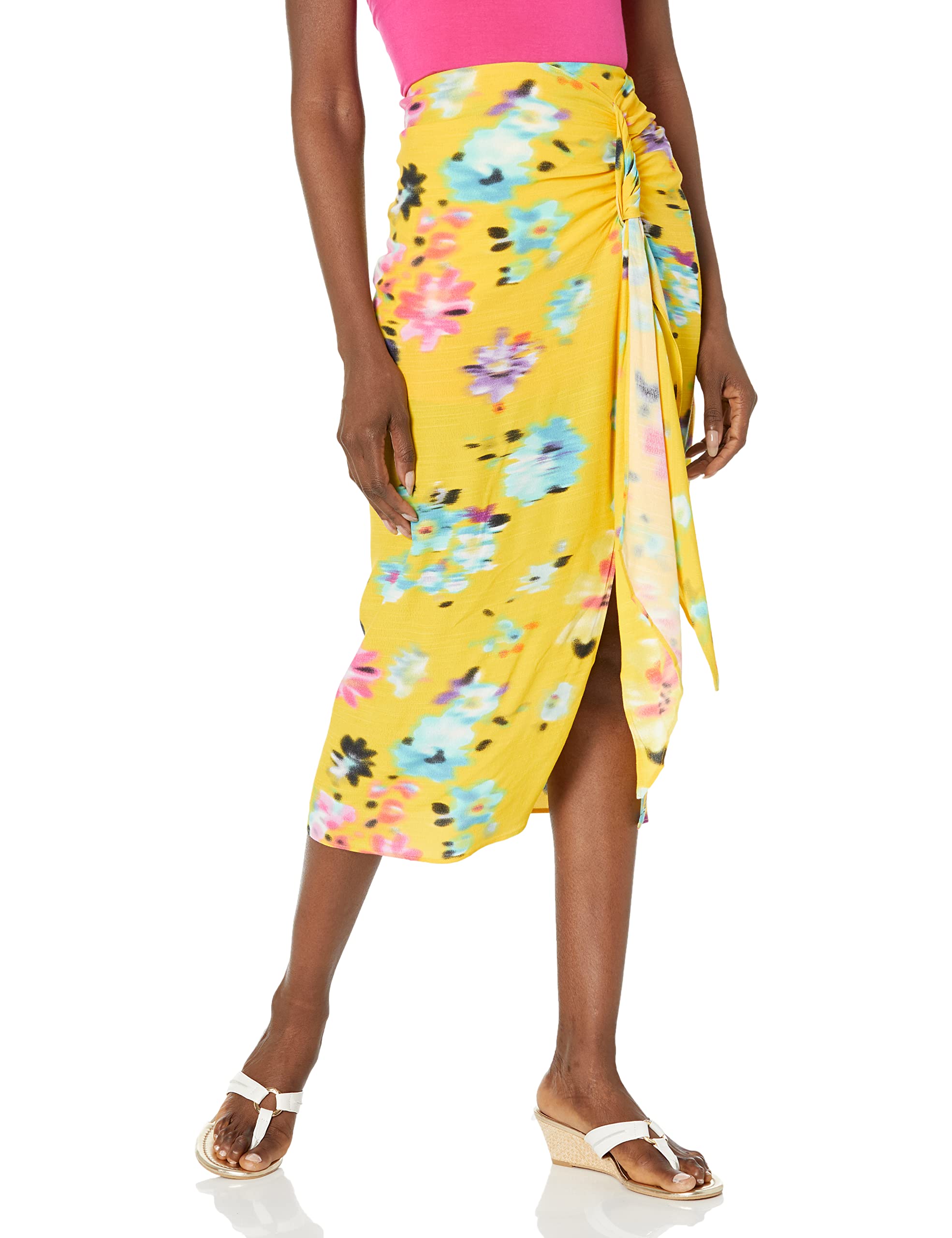 Desigual Women's FAL_Garden 8000 Skirt, Yellow, M