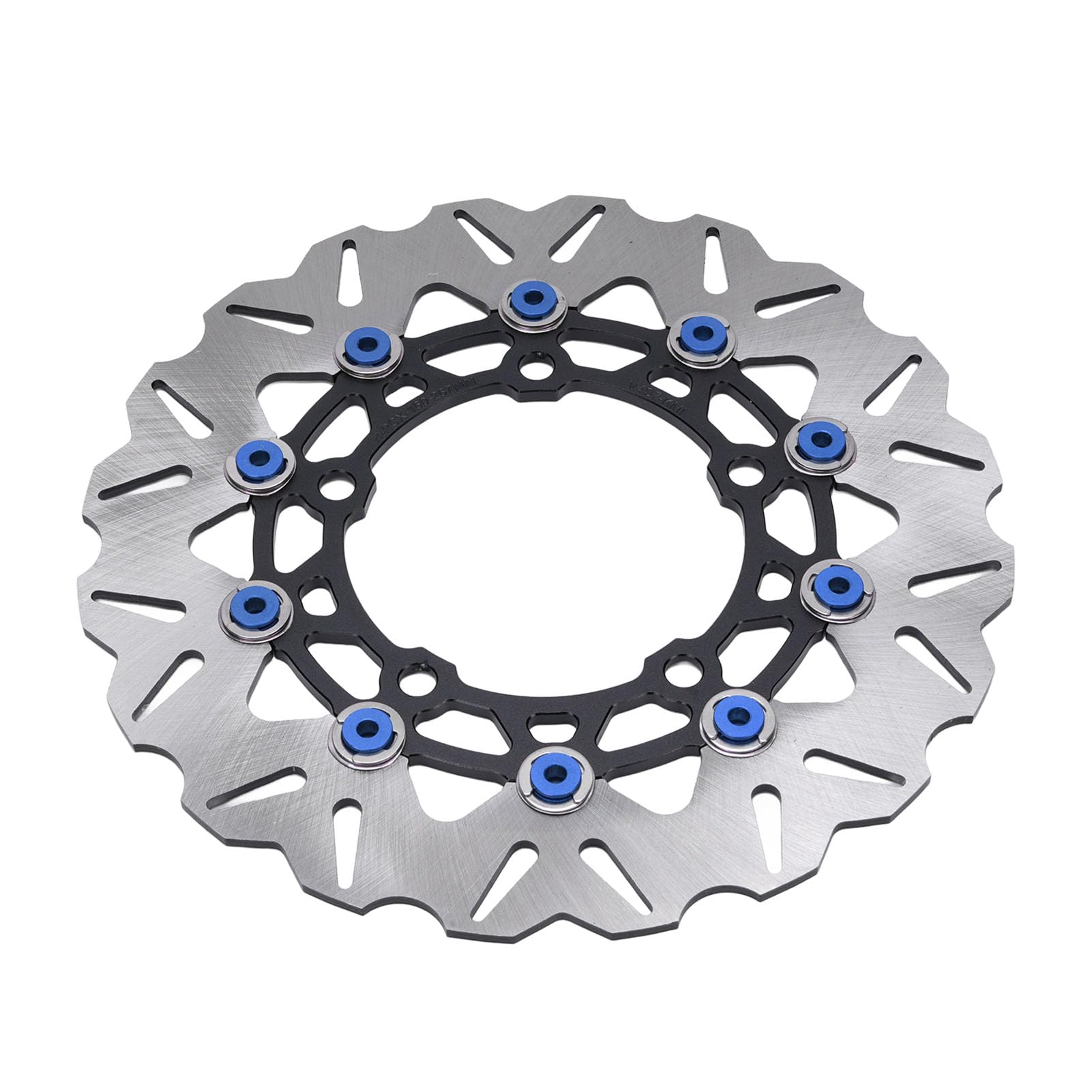 Tarcza hamulcowa na przednie koło motocyklowe, stal szlachetna, 267 mm, pływająca tarcza hamulcowa z aluminiową piastą CNC do modeli PCX125 PCX150 PCX160 2021/2024 (niebieska)