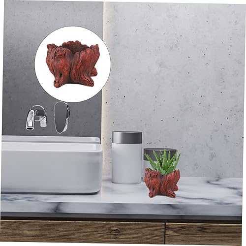 Miniatura 3 de YARNOW Maceta de madera flotante, maceta de madera flotante, bonsái, tronco, plantador de tronco, maceta de jardín, maceta de madera flotante,