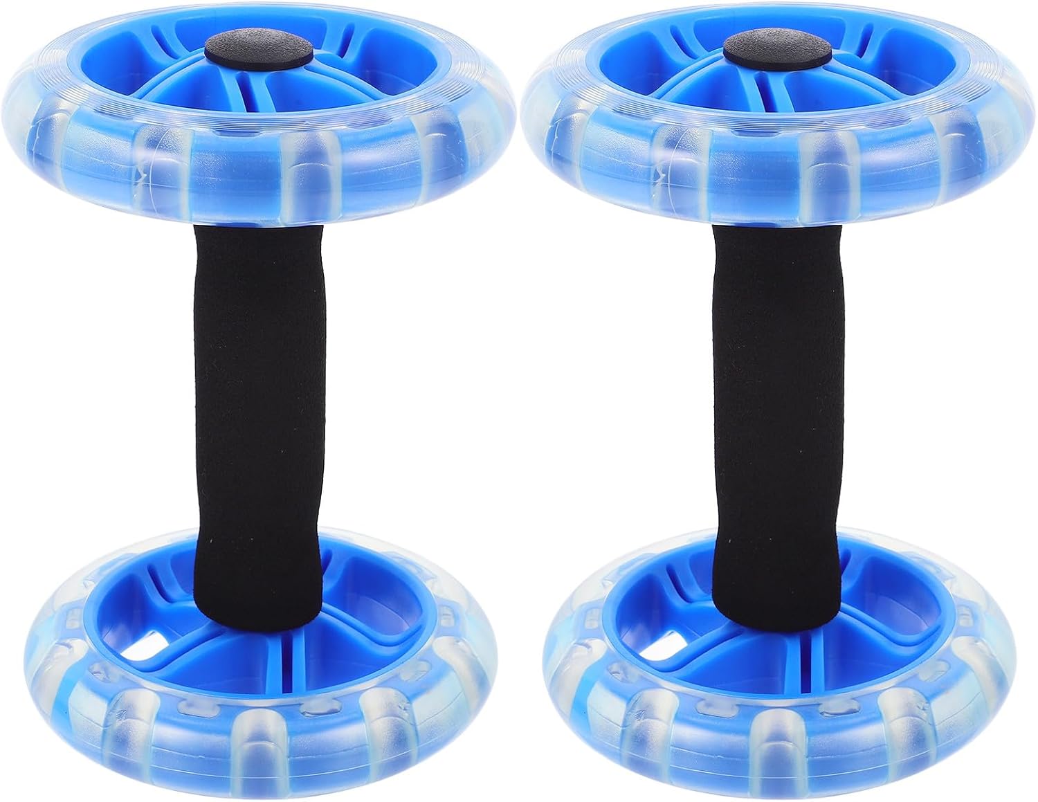 BESTonZON Twin-wheel Ab Roller Fitness Wheel for Core Workout, Strengthening Exercise Device for Men and Women, Home Gym Abdominal Trainer for Weight Loss and Muscle Toning