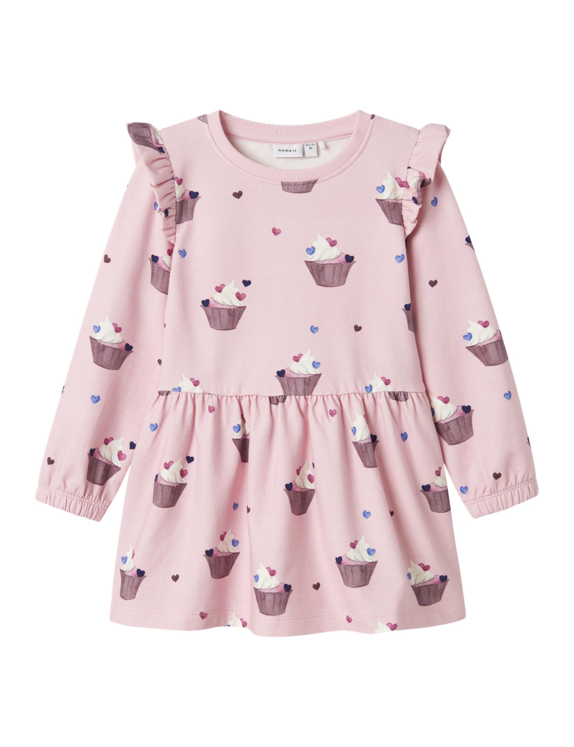 NAME IT Mädchen Nmfnaya Sweat Dress Bru