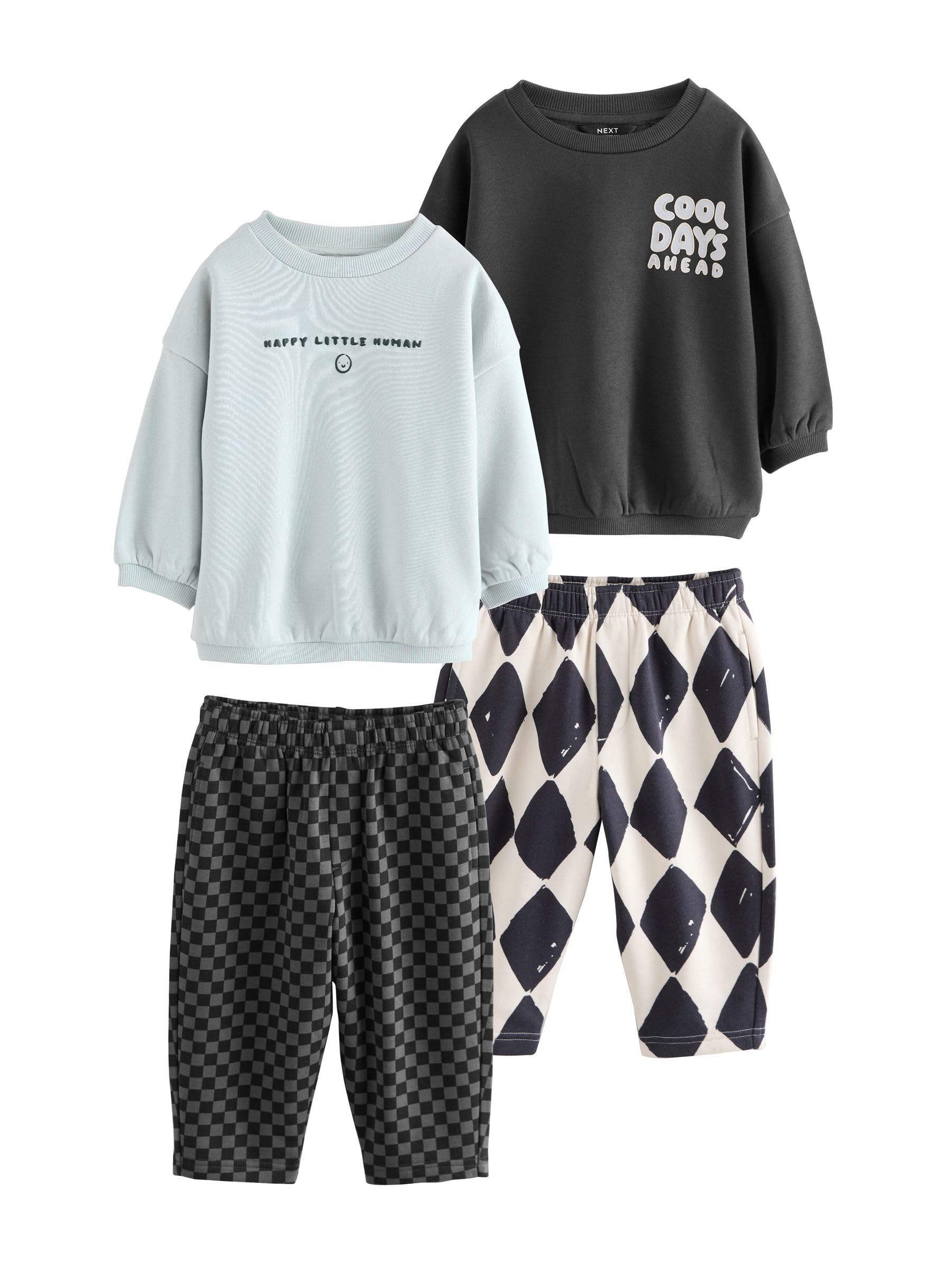 NEXT Jungen Sweatshirt und Jogginghose im 2er-Pack 62-122