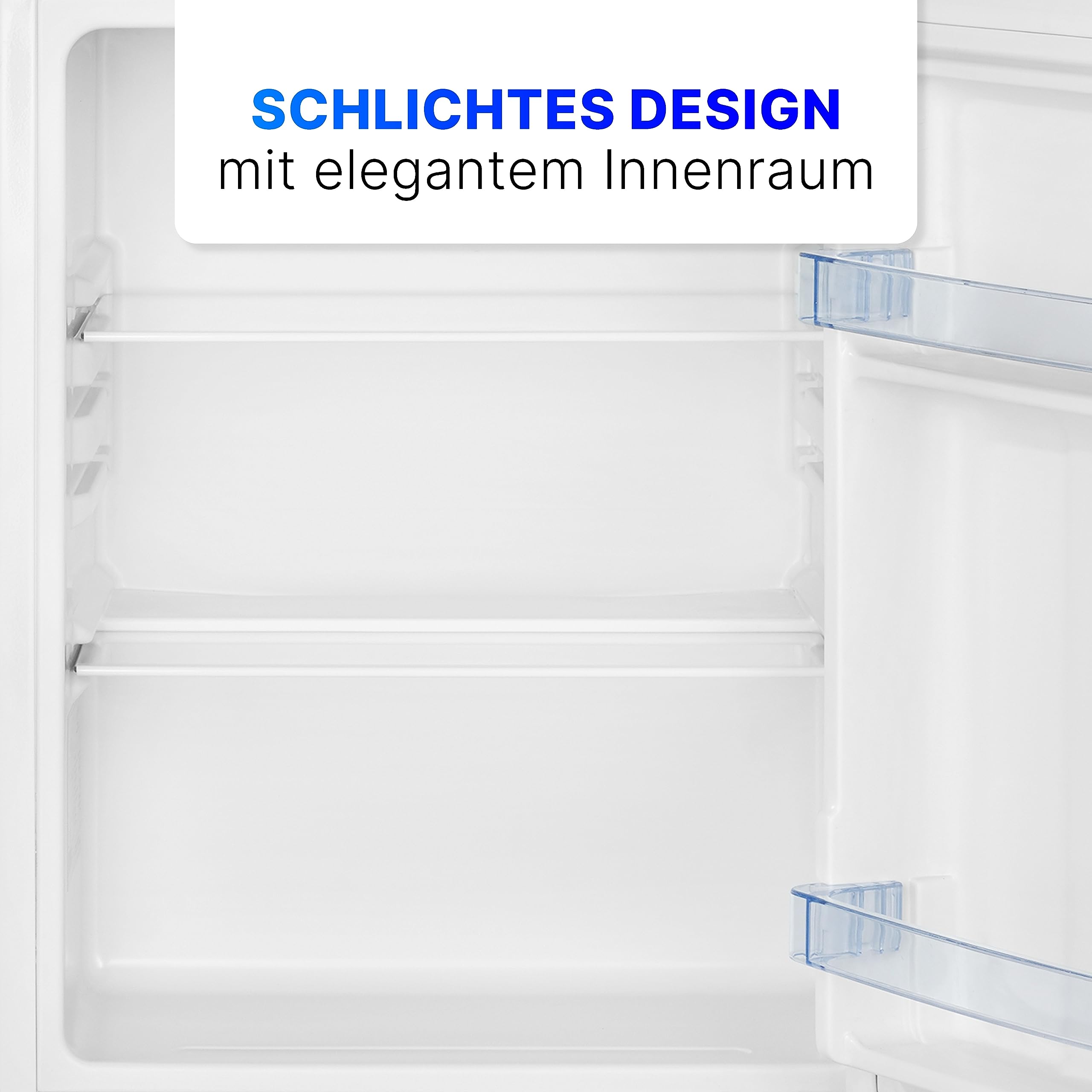 Bomann KB 7347 Mini Kühlschrank 58 Liter weiß mit 2 Glasablagen Temperaturregelung