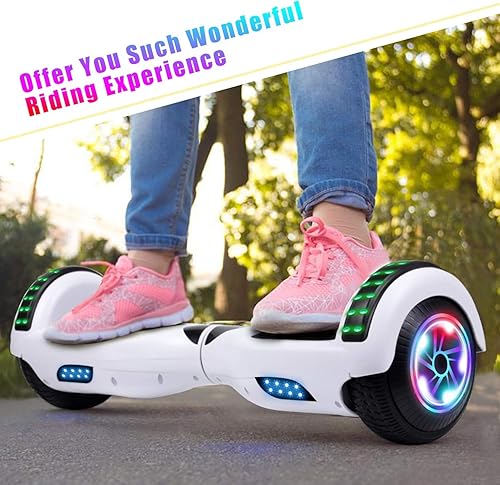 Miniatura 4 de Hoverboard - Hoverboard de 6.5 pulgadas con Bluetooth y luces LED intermitentes, Hover Board para niños y adolescentes