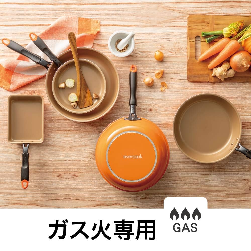 Amazon.co.jp: エバークック フライパン 20cm ガス火専用 軽量