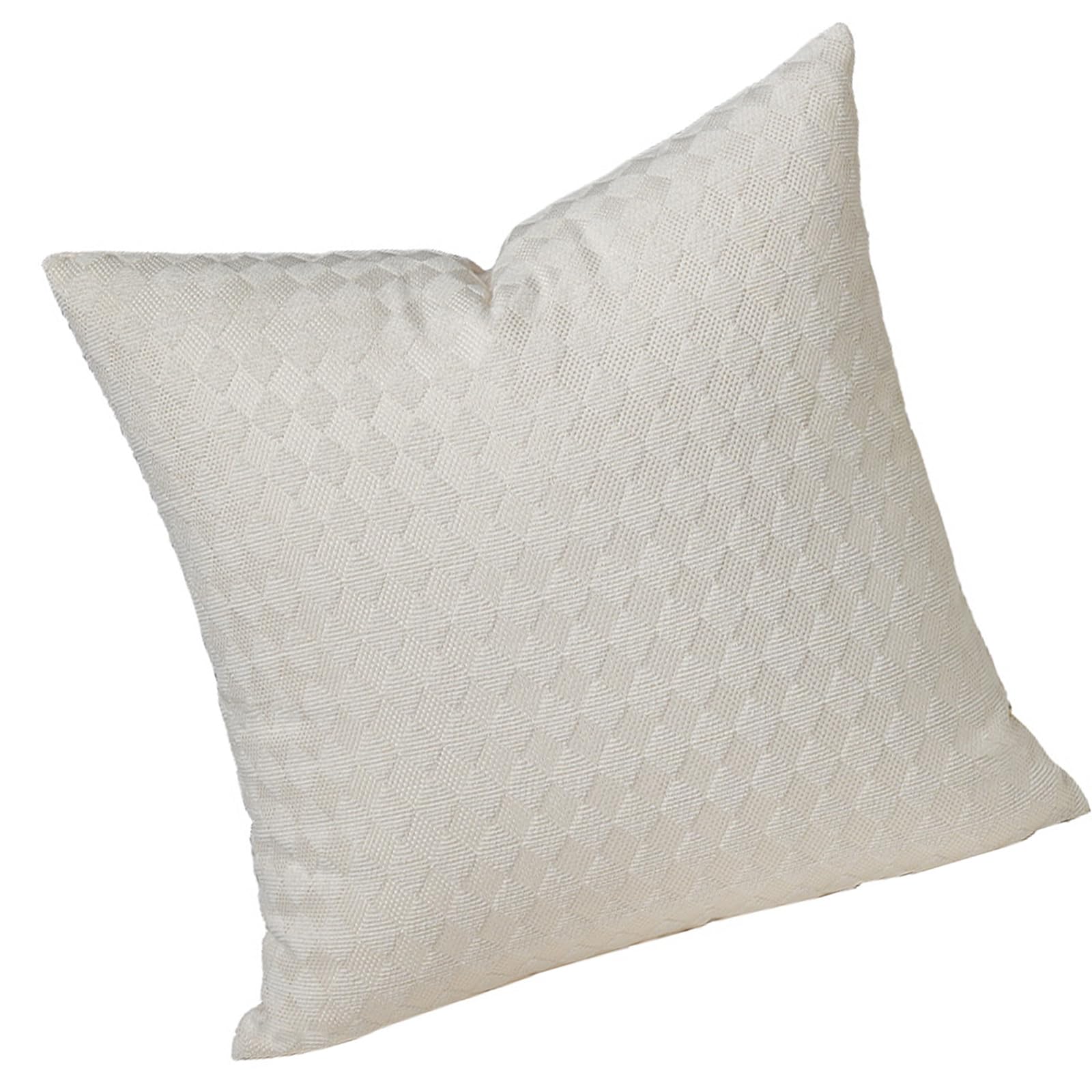 Elnwnnkc Pillowcase Cotton Textured Weave Cushion Covers for Living Room Bedroom Sofa Couch Home Decoration 45x45cm White Cotton Weave