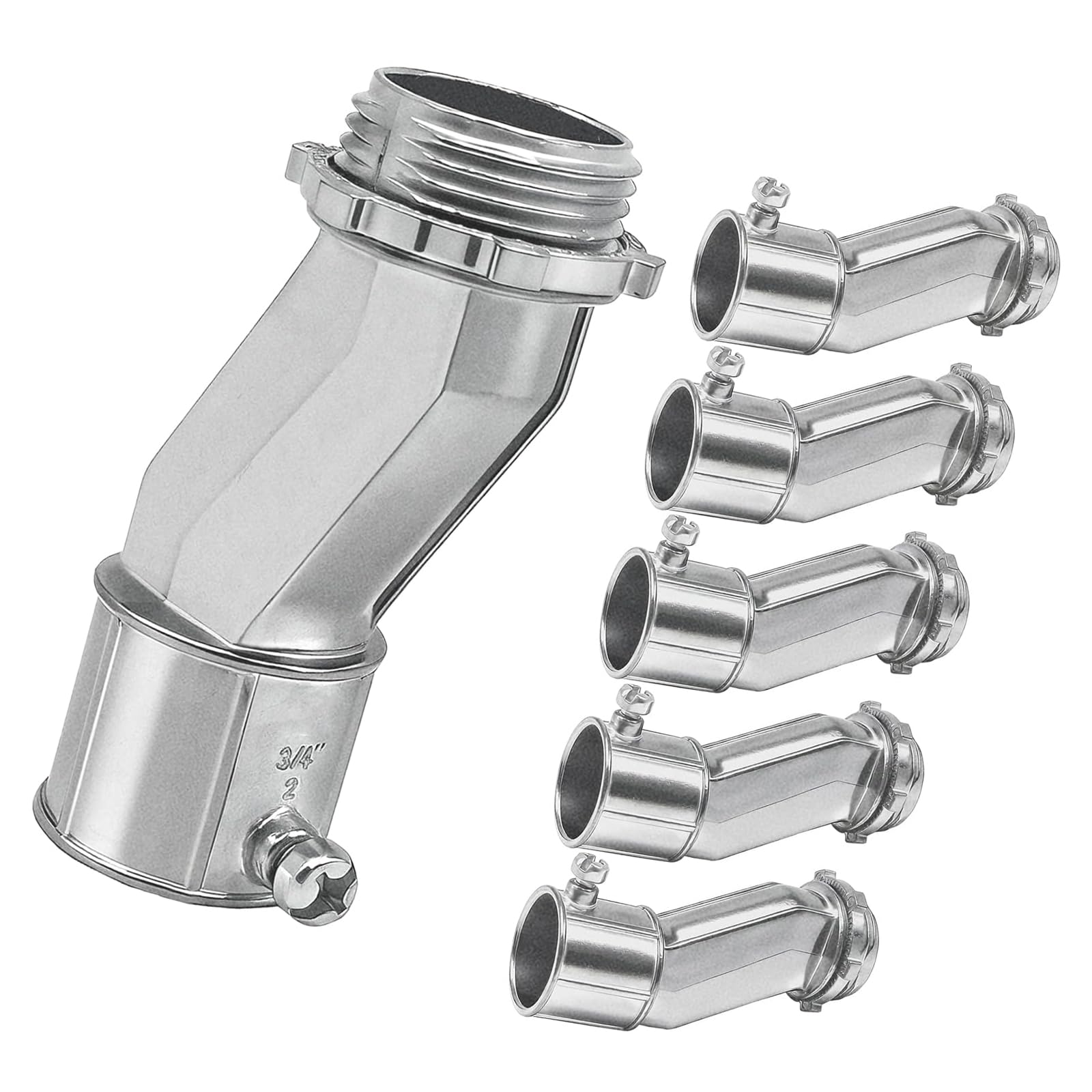 Conductos eléctricos conectores de aleación de zinc con tornillo de conducto a largo plazo 7