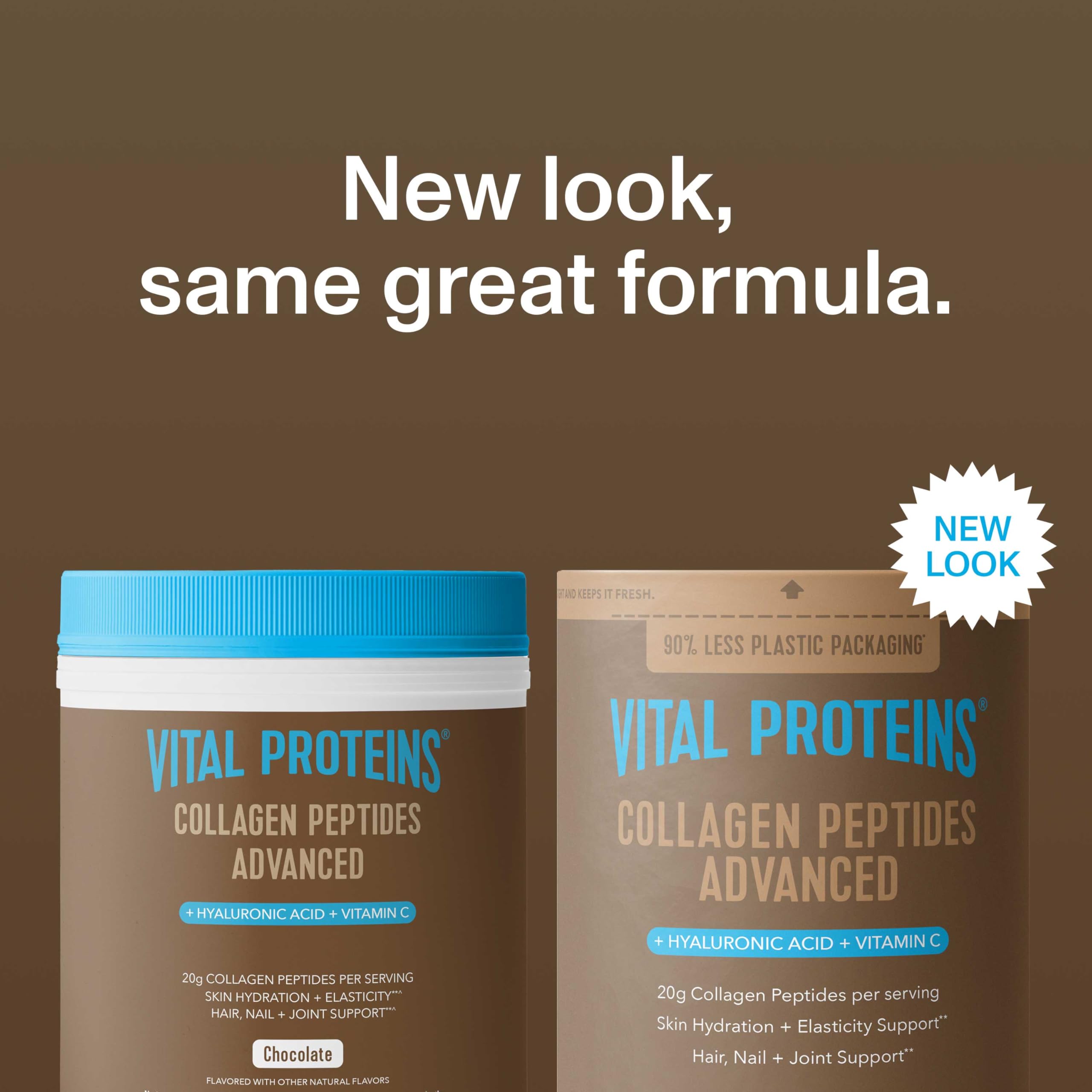 Vital Proteins Collagen Peptides Advanced, Chocolate, 24.7oz — Amazon image 2