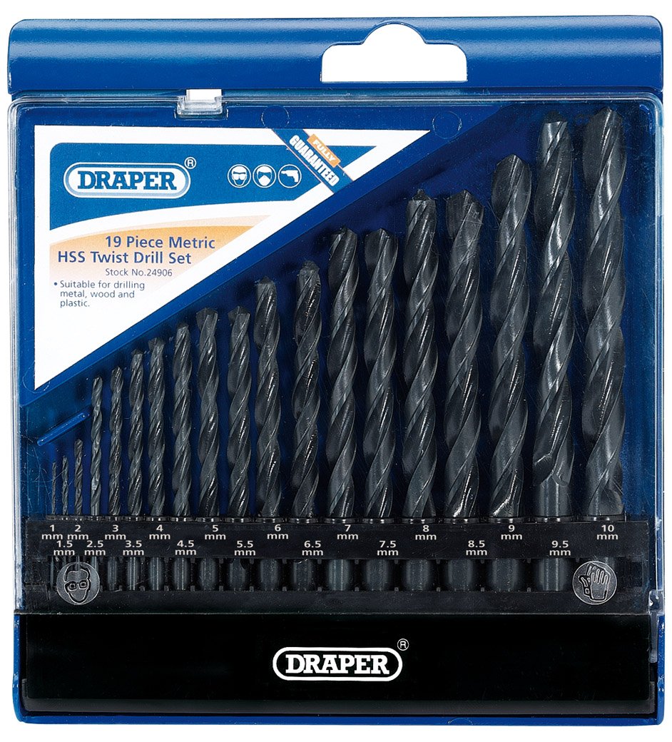 Draper 24906 Metric HSS Drill Set (19 Piece)