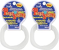 Vista 1 de Pepperell Pony Bead Lacing 2mmX5yd, esmerilado (paquete de 2)