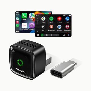 Nextro N70 Wireless CarPlay Adapter & Android Auto Wireless Adapter, 2-in-1 Convert Wired to Wireless, Dual-Band 2.4/5GHz ... Price In India