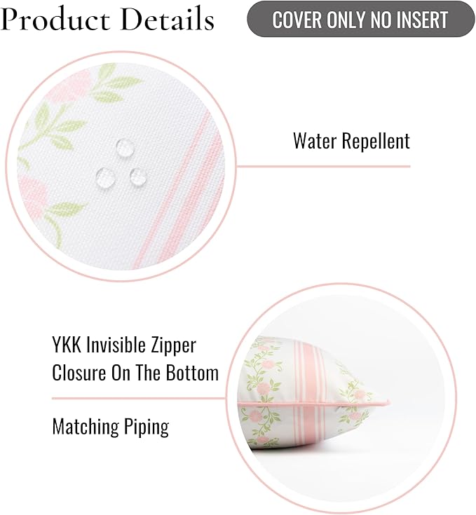 Funda de Almohada Lumbar Resistente al Agua 30x50 cm miniatura 5