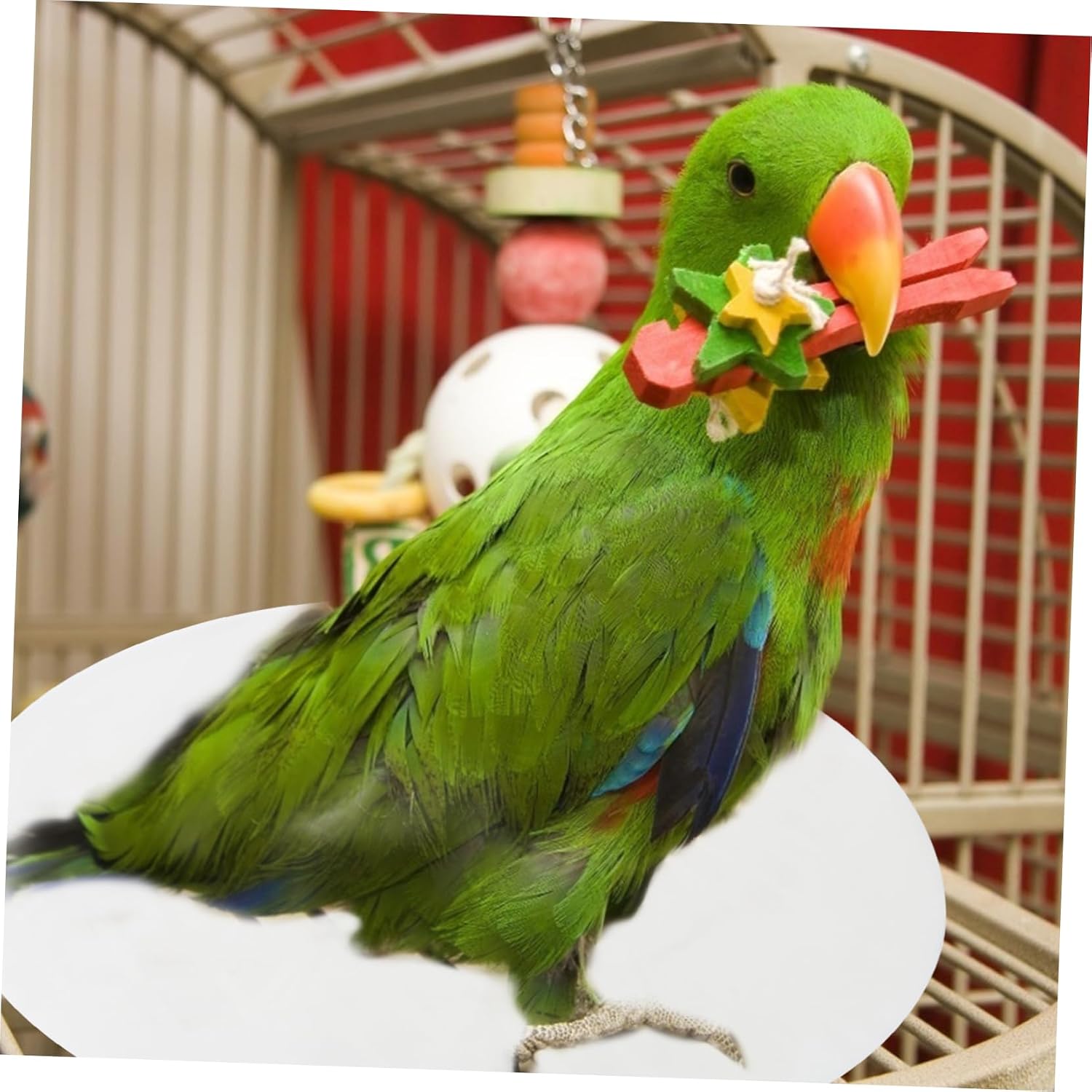 100pcs Disposable Bird Cage Tray Paper Mats for Parrots Absorbent Bird Urine Pads Diameter for Cage Cleaning and