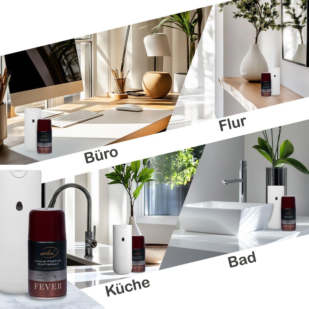 Laro Premium Airline Fever Raumduftspray Vorteilspaket 6/12/24/48/96 St Nachfüller für automatische Duftspender 250ml, Anzahl:24, Duft:Fever