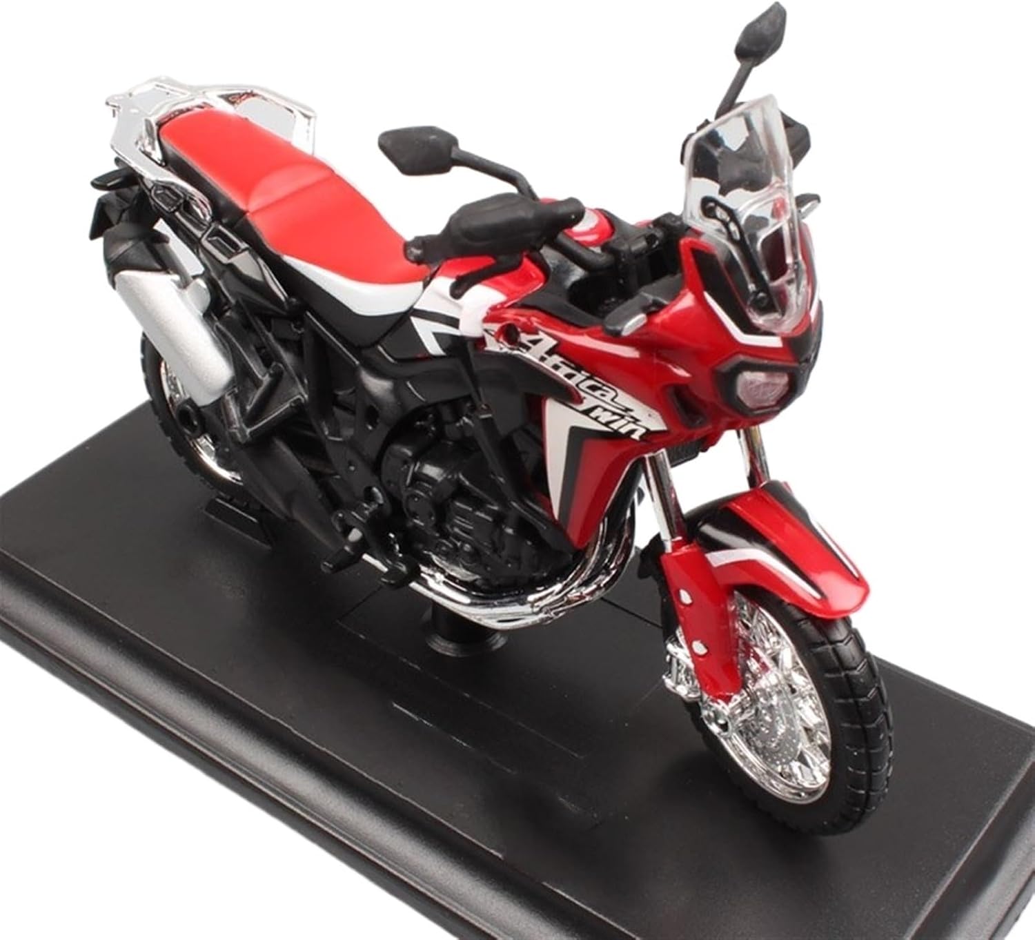 HTASFCI Motorcycle Model for Honda Africa Twin DCT 2016, 1:18 Sports Bike Replica Metal Motorcycle Model Simulation Car Gift Cake Decoration