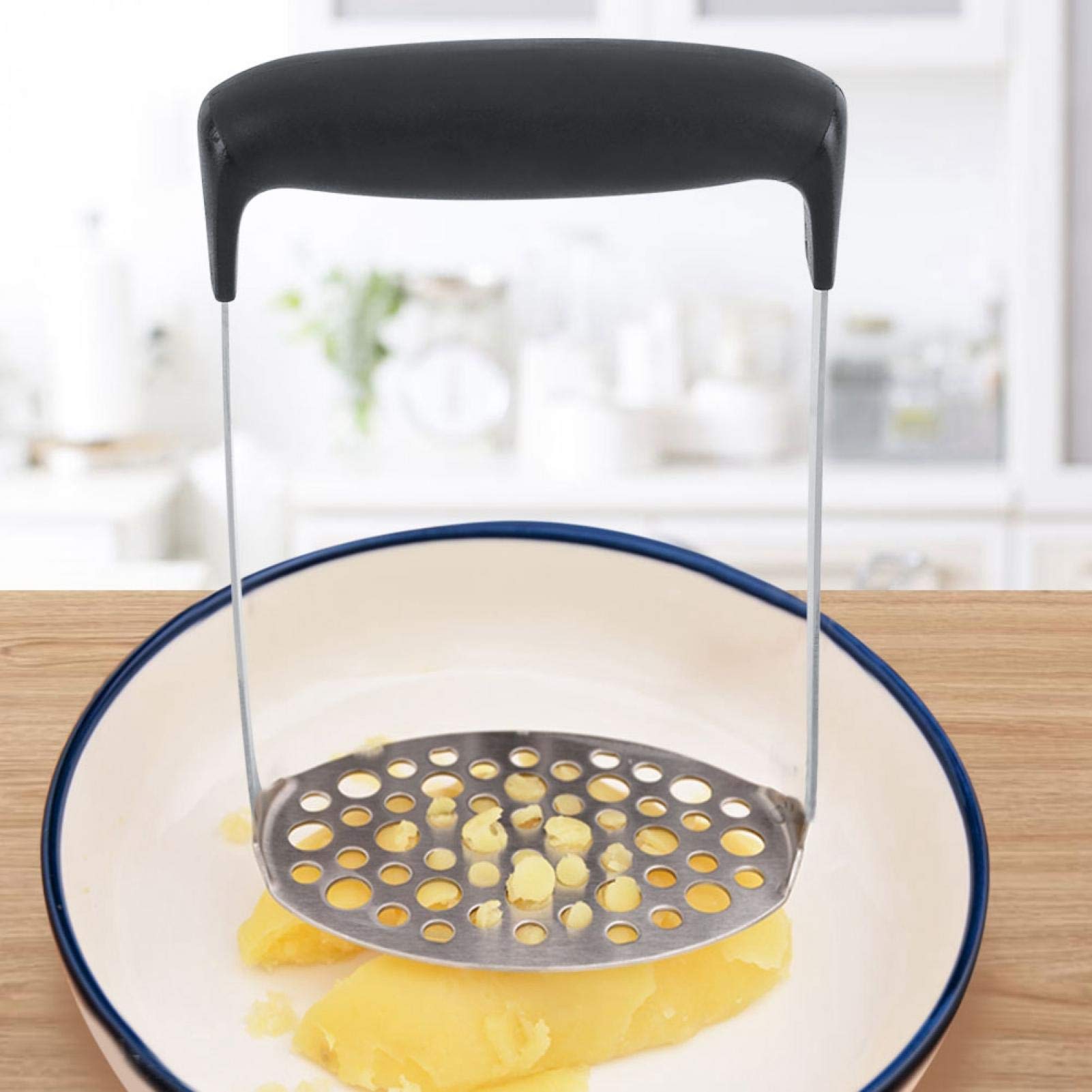 Hachoir à Pommes de Terre Lisse en Acier Inoxydable pour Purée de Légumes et Fruits