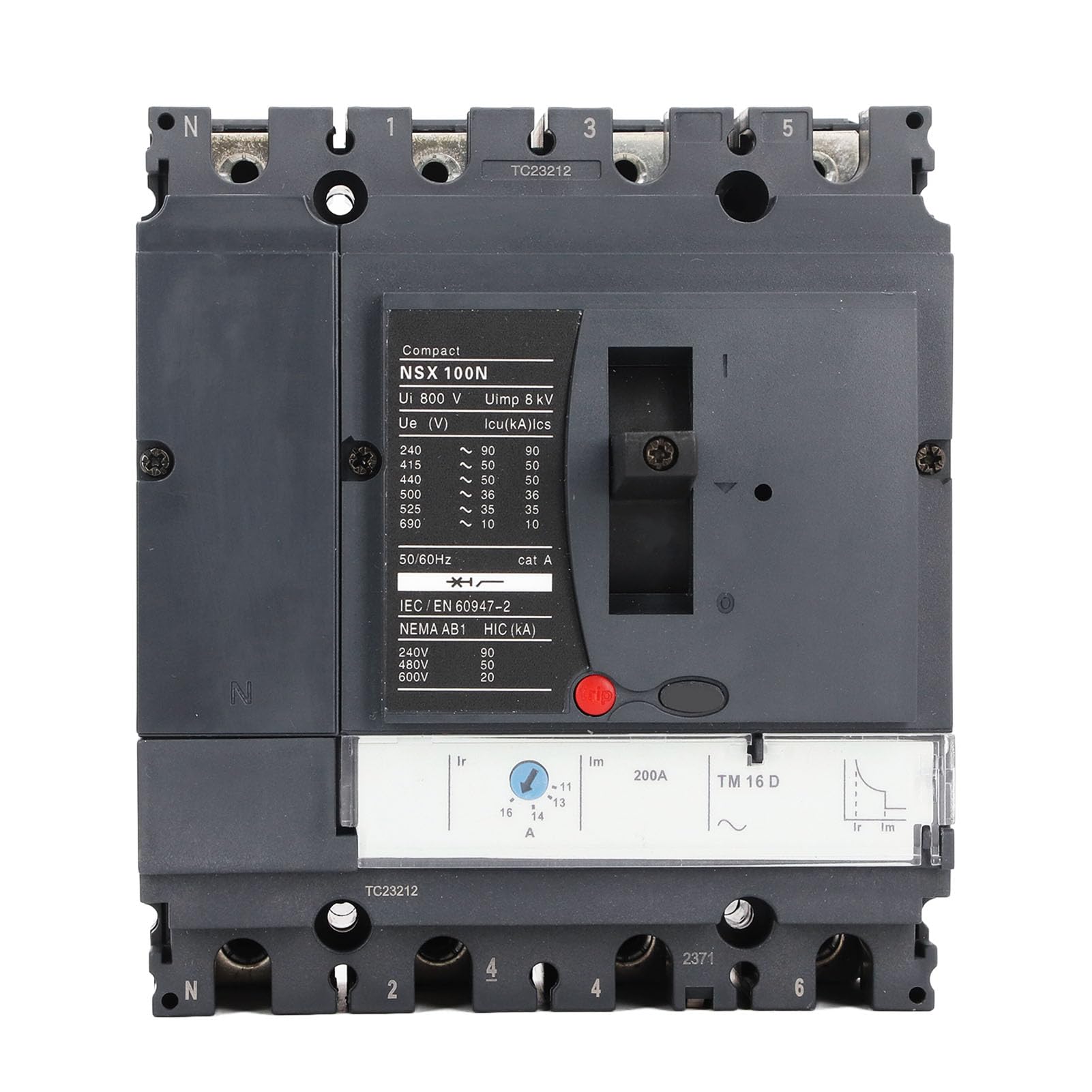 Kadimendium Wyłącznik Automatyczny 4P Kompaktowy i Wysokowydajny Wyłącznik Różnicowoprądowy 100 A do zastosowań Elektrycznych 220 V 380 V