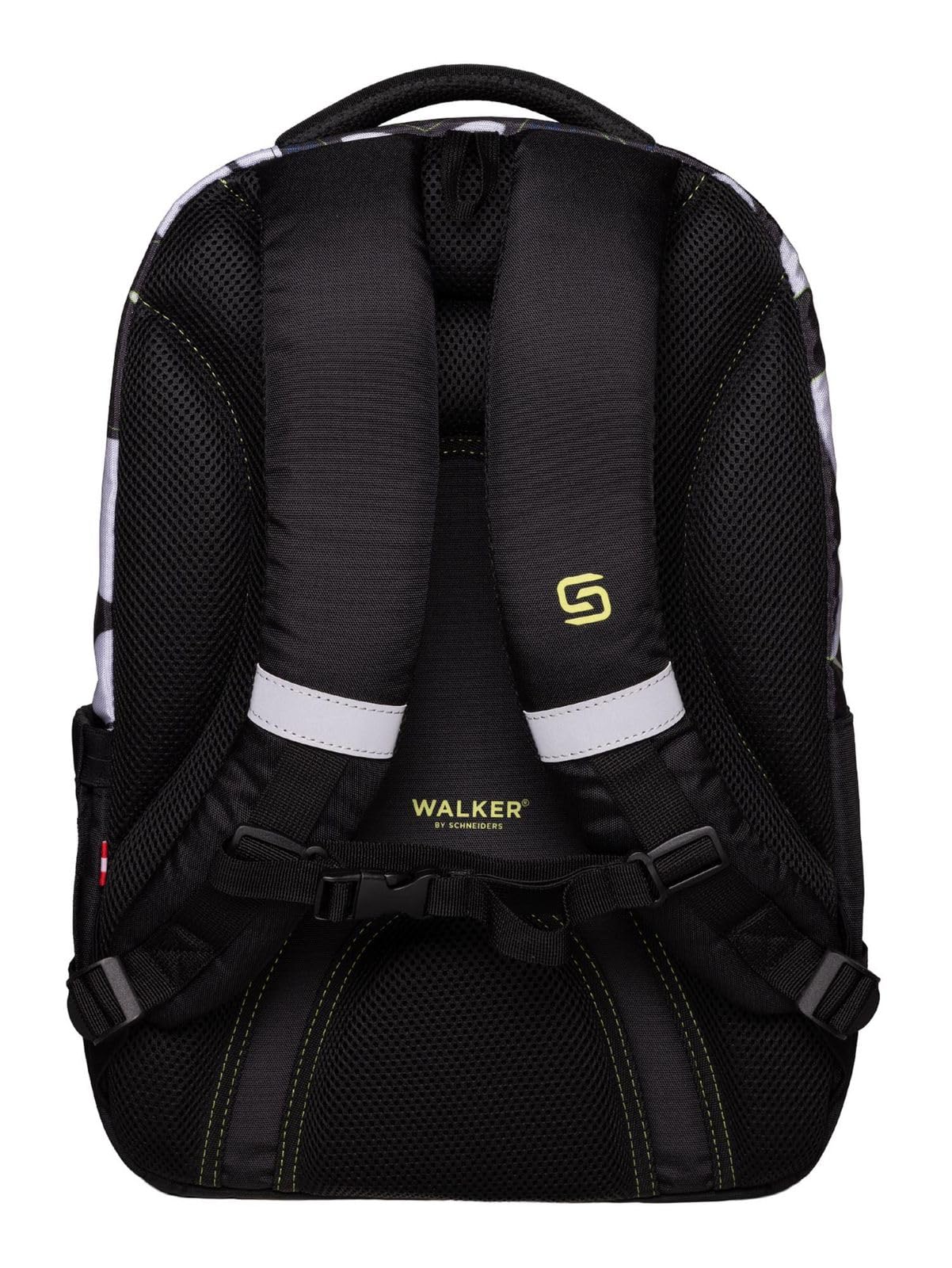 Walker mochila escolar con compartimento para portátil Fame Ace Backpack 28L Football negro