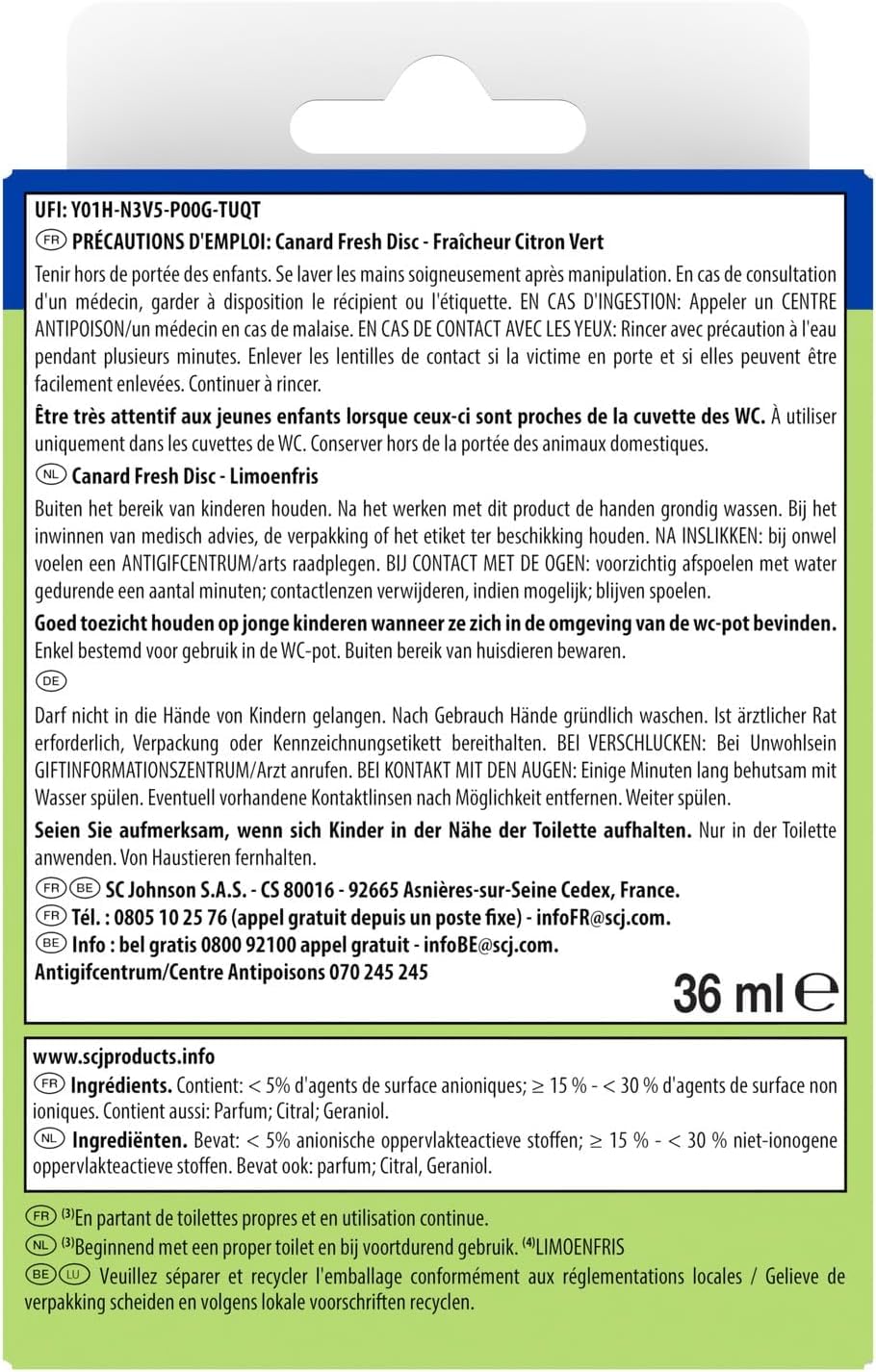 Image secondaire de Canard WC Fresh Disc Fraîcheur Citron Vert