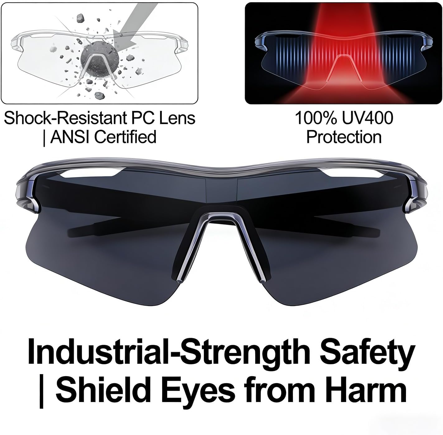 YIMI Photochromic Polarized Sports Sunglasses for Men Women, UV400 Protection Running Cycling Fishing Sun Glasses