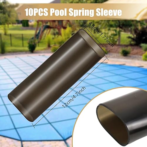 Miniatura 2 de 10 fundas de resorte para piscina, funda de resorte, cubierta de seguridad para piscina (4.72 x 1.37 pulgadas) para piscina, cubierta de invierno,