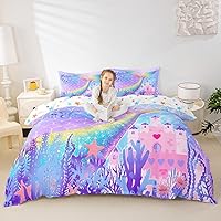 Vista 34 de Funda de Edredón de Gatos Galaxia Tamaño Full, Juego de Ropa de Cama Gótica de Luna Estrellada y Constelación 3 piezas para Decoración de Habitación