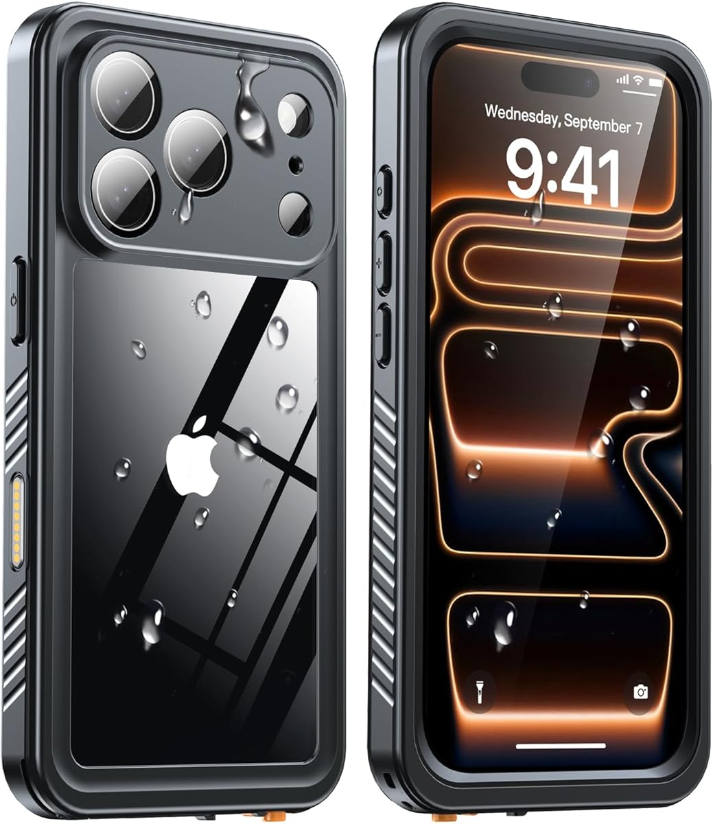 ANTSHARE für iPhone 17 Pro Hülle Wasserdicht - 360 Grad Ganzkörper Schutzhülle [IP68 Waterproof] Handyhülle iPhone 17 Pro Case Stoßfest Staubdicht Outdoor Panzerhülle mit Eingebautem Displayschutz