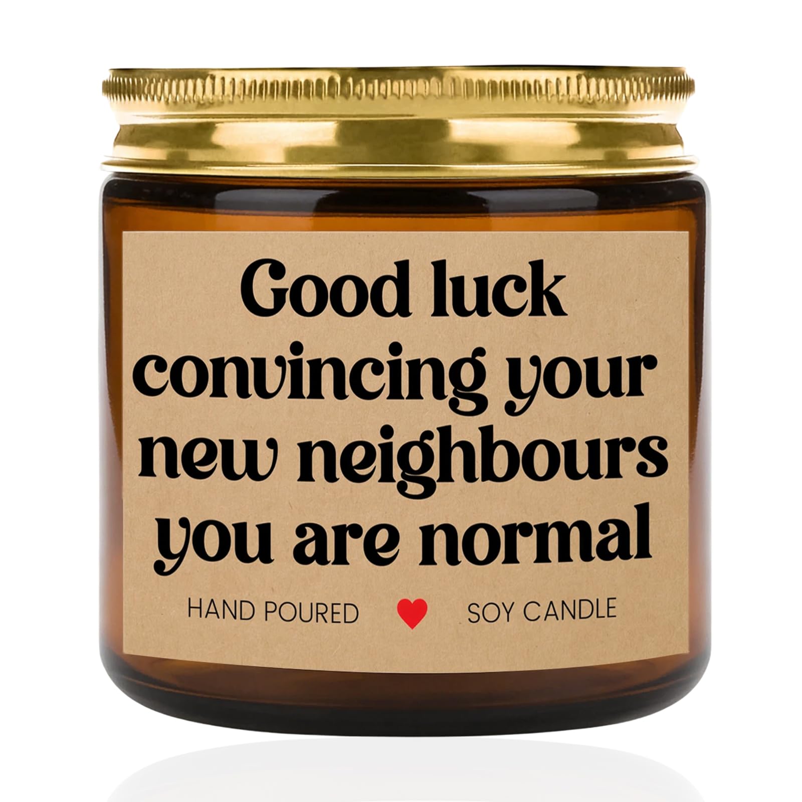 New Home Gifts, Handmade New Home Candle for Women Men, Lavender Natural Soy Wax Scented Candles, Funny Housewarming Gifts for Friend, Couple, Family, Bestie (D)