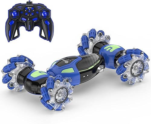 Contixo SC4 2.4GHz Control remoto coche con rotación de 360, humo azul, demostración de una tecla, programación de una sola llave, sonidos y luces