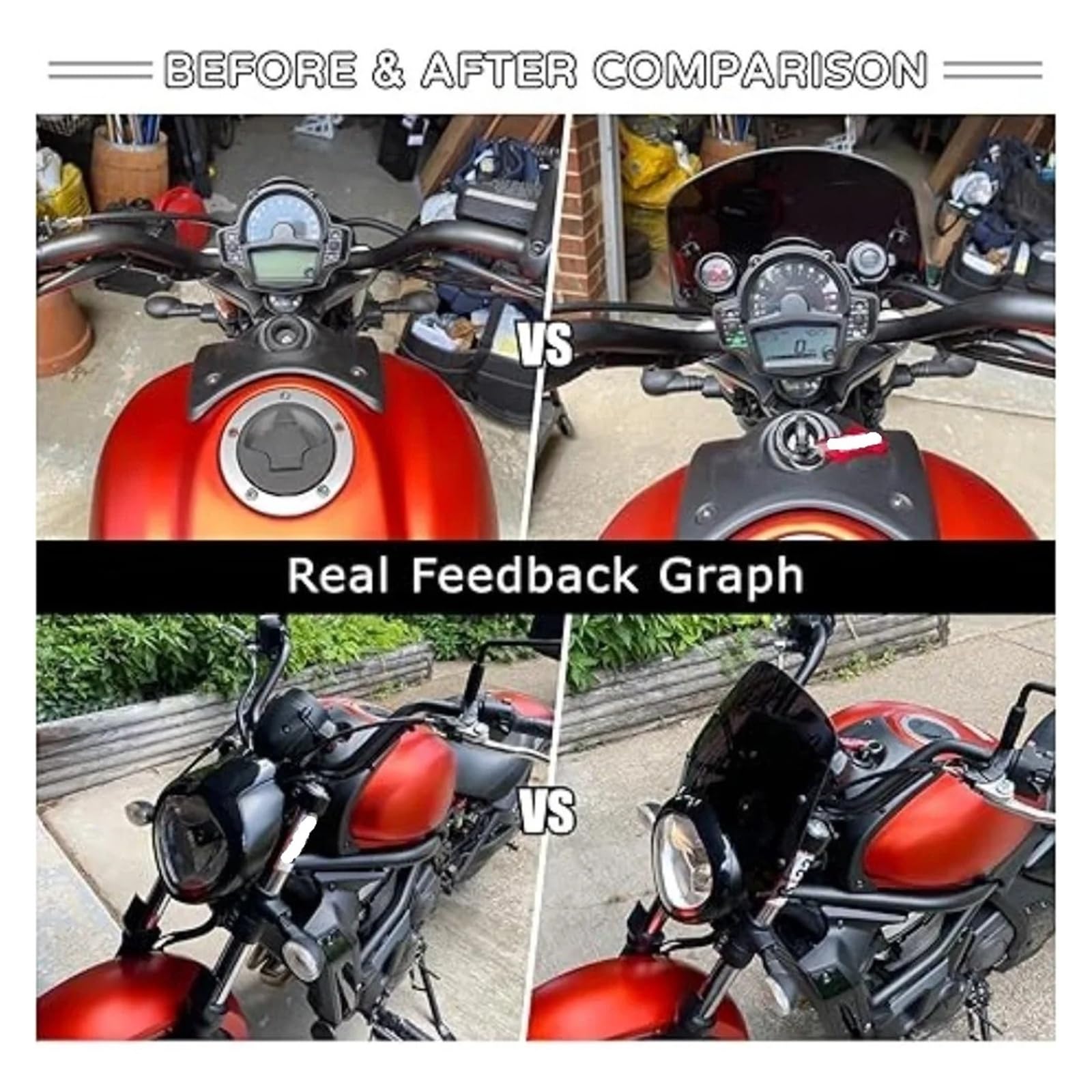 Szyba Przednia Motocykla Pasująca Do Kawasaki Vulcan 650 S650 VN650 EN650 2015-2022 Reflektora Wiatr Osłona przeciwsłoneczna Deflektor