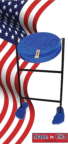 Miniatura 7 de Panyard Jumbie Jam juego de tambores de acero de lujo, color azul, Azul, azul