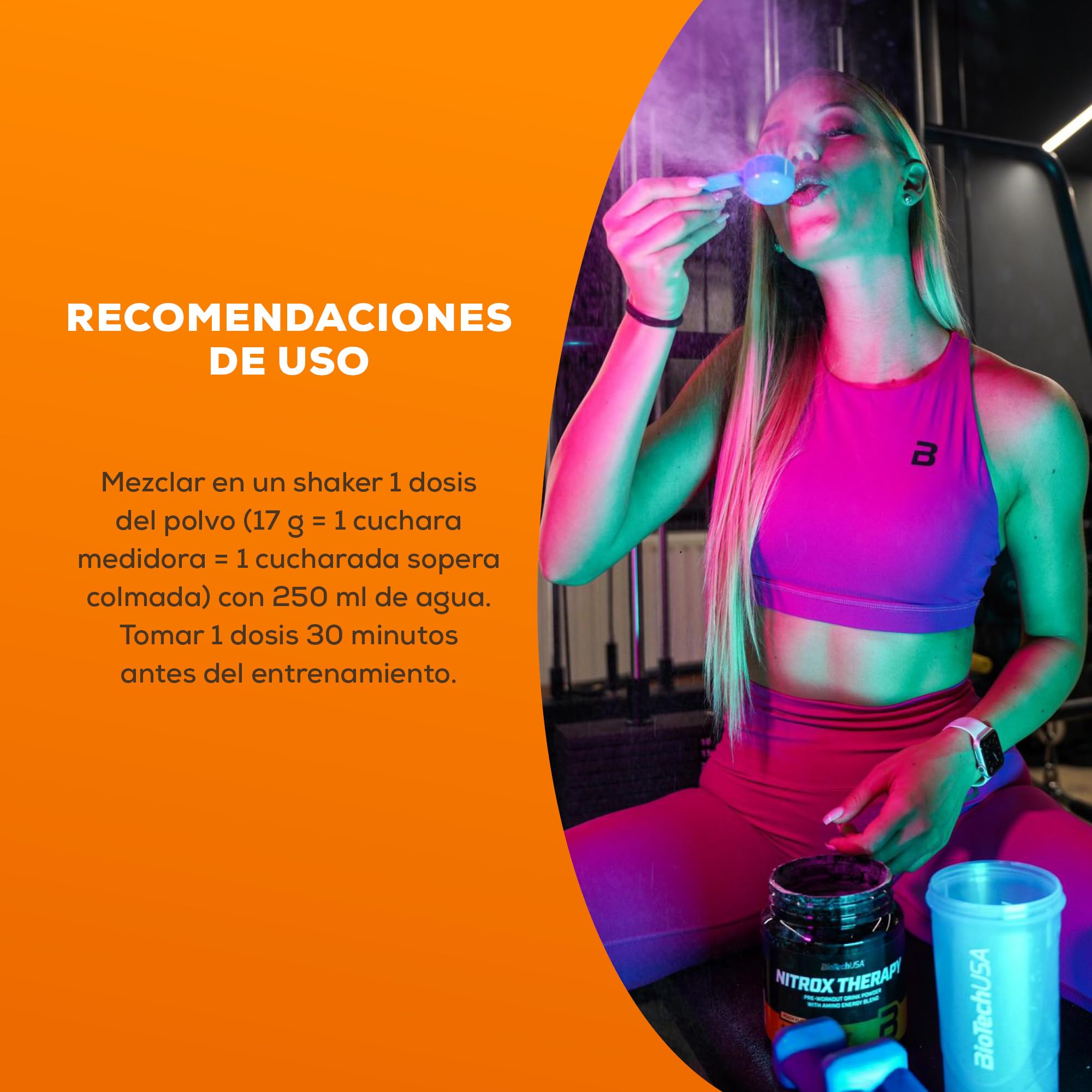 BioTechUSA Nitrox Therapy, Bebida en polvo aromatizada con BCAAs, complejo de creatina y edulcorantes, 680 g, Melocóton