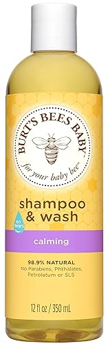 Burt's Bees Champú y lavado para bebés, calmante, 12 onzas (el embalaje puede variar)