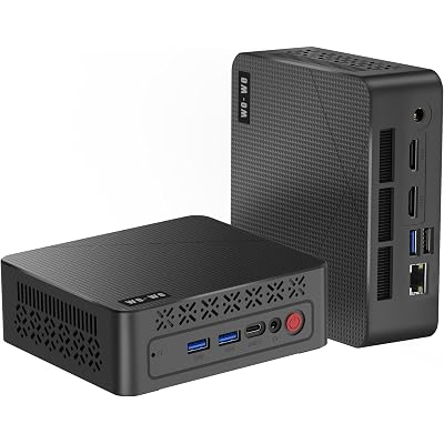 wo-we Mini PC AMD 3500U(Beat N150/N100/4300U) 8GB RAM 256GB SSD 4C/8T 4K Triple Display HDMI&Type-C,USB3.2 Silent Heat Dissipation Mini Desktop Computer forHome Theater Office Business Education