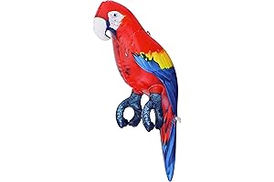 Jet Creations Parrot Head Jimmy Buffett 24" Inflatable Scarlet Macaw Blow up