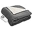 Serta Perfect Sleeper Reversible Heated Throw, Grey 60" x 70"